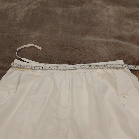 Hilfiger H Label Vintage White Silk Blend Harlem Pants Size 10 - Picture 11 of 16